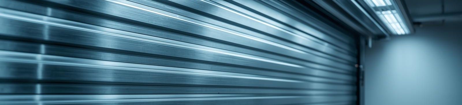 Modern roll-up garage door with advanced lighting and technology in Auburn WA garage